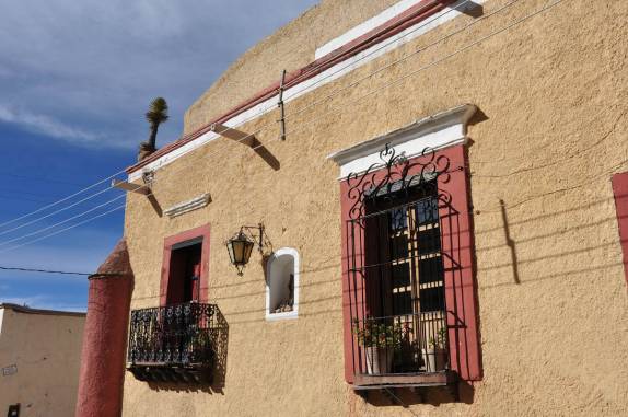 Uma das charmosas casas em Real de Catorce, pueblo mágico no norte do México